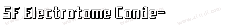 SF Electrotome Conde字体转换